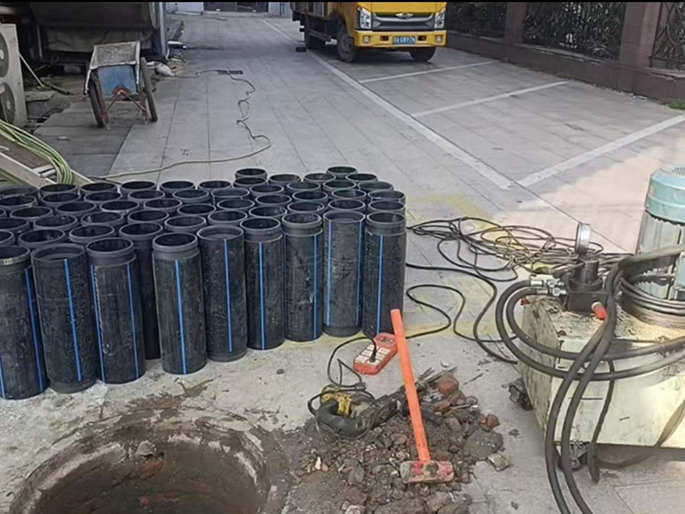 沭阳PE置换管厂家 DN315置换管 非开挖管短管置换